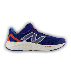 New Balance Fresh Foam Arishi v4 Bungee Lace Top Strap Little Kid 'Inkwell Neo Flame'