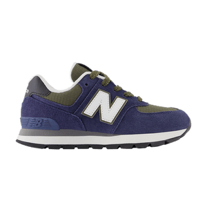 New Balance 574 Little Kid 'Team Navy Dark Moss'