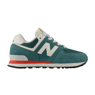 New Balance 574 Little Kid 'New Spruce Blast Red'