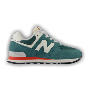 New Balance 574 Little Kid 'New Spruce Blast Red'