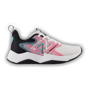 New Balance Rave Run v2 Little Kid 'White Real Pink Paint Splatter'