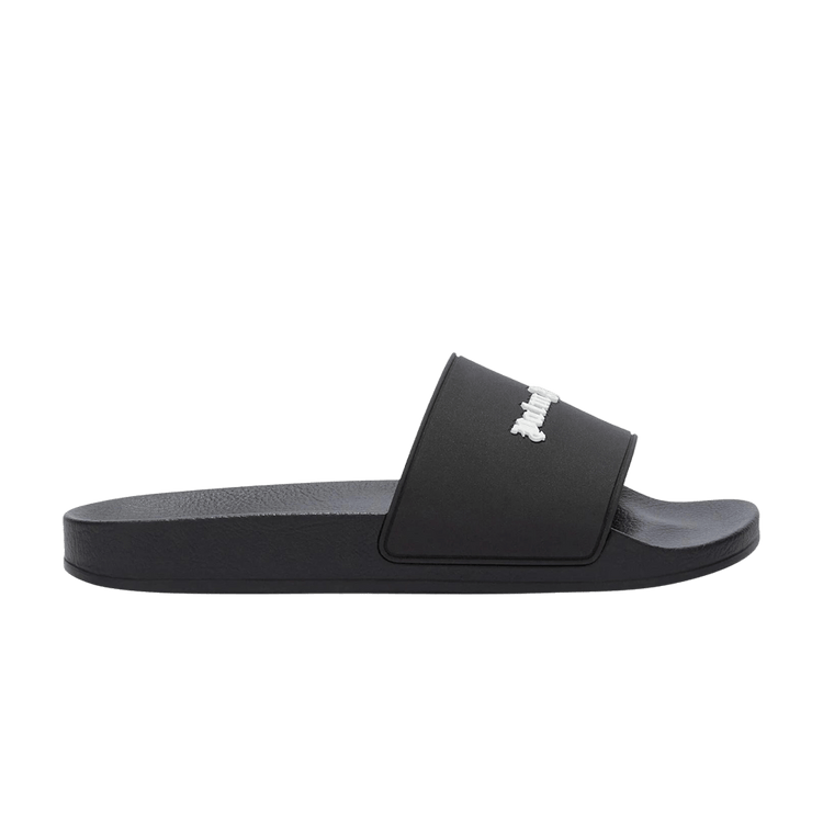 Palm Angels Classic Logo Pool Slider 'Black White' PMIC010C99MAT0011001