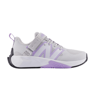 New Balance FuelCell Play Bungee Lace Top Strap Little Kid 'Grey Matter Lilac Glo'