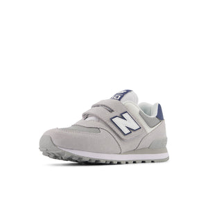 New Balance 574 Hook & Loop Little Kid 'Brighton Grey Navy'