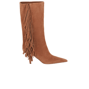 Paris Texas Wmns Jessie Mid Calf Suede Boot 'Terracotta'