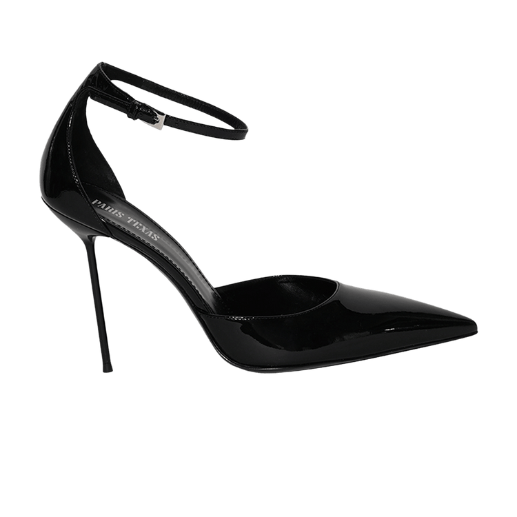 Paris Texas Wmns Lidia Ankle Strap Pump 'Black' PX1737 XVN01