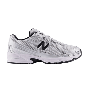 New Balance 740 Bungee Lace Little Kid 'Silver Metallic Black'