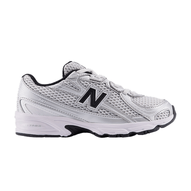 New Balance 740 Bungee Lace Little Kid 'Silver Metallic Black'
