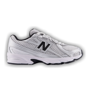 New Balance 740 Bungee Lace Little Kid 'Silver Metallic Black'