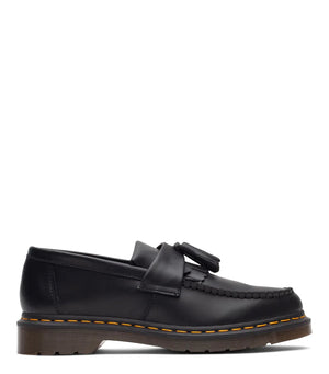 Dr. Martens Adrian Yellow Stitch Leather Tassel Loafer 'Black'