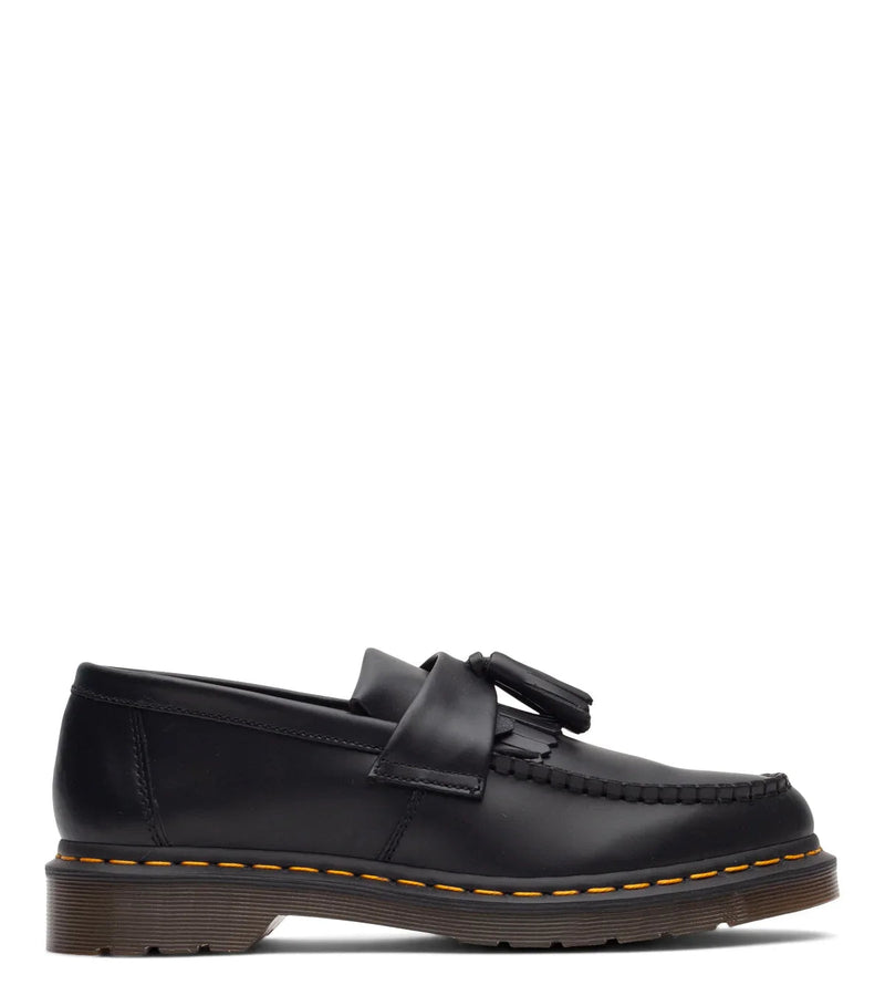 Dr. Martens Adrian Yellow Stitch Leather Tassel Loafer 'Black'