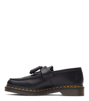 Dr. Martens Adrian Yellow Stitch Leather Tassel Loafer 'Black'