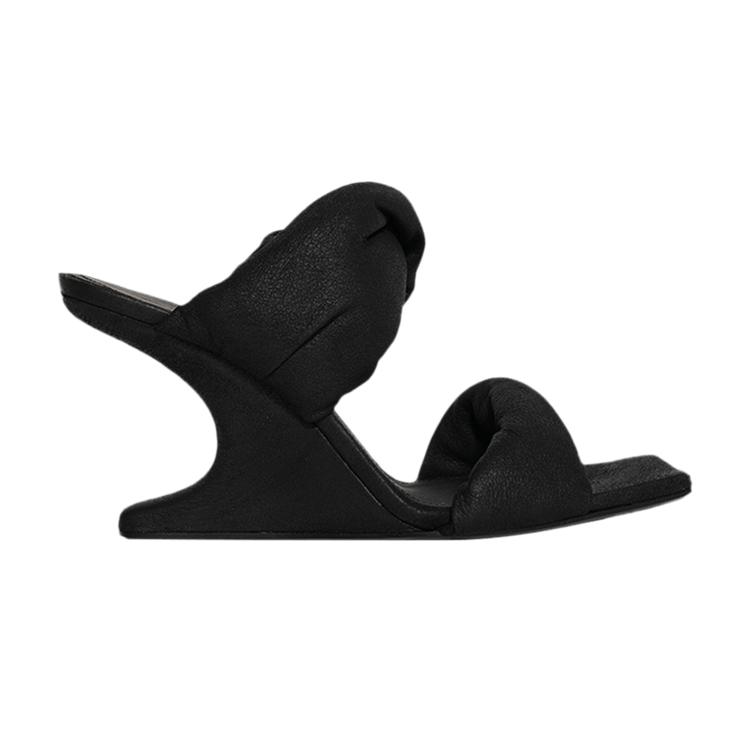 Rick Owens Wmns Cantilever 8 Twisted Leather Sandal 'Black' RP01E7803 LBA 09