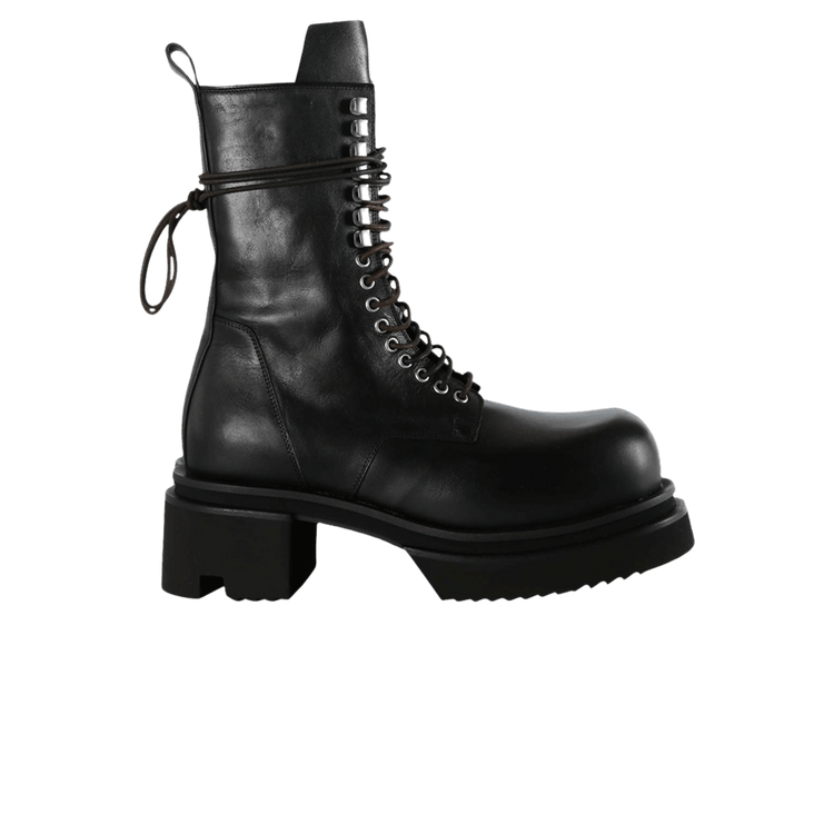 Rick Owens Lace Up Bogun 'Black' RR02F4839 LOO 09