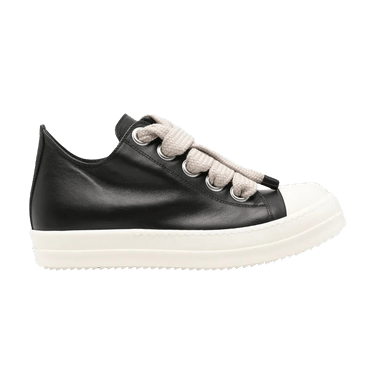 Rick Owens Jumbolace Low Sneaker 'Black Milk'