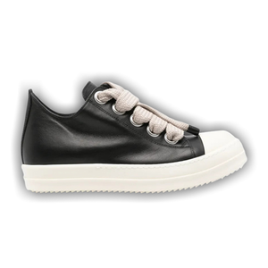 Rick Owens Jumbolace Low Sneaker 'Black Milk'