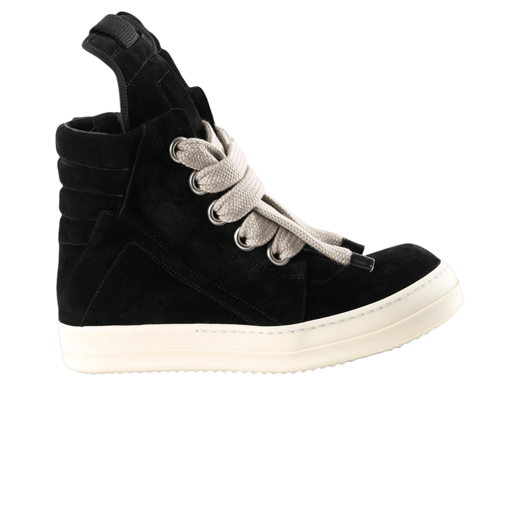 Rick Owens Jumbolace Geobasket 'Black Milk' RU02F4898 LVSW2 991