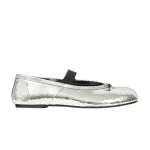 Maison Margiela Wmns Tabi Ballerina Flat Elastic Band 'Silver'