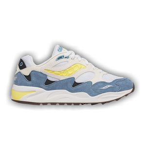 Saucony Grid Shadow 2 Essential 'White Yellow Light Blue'