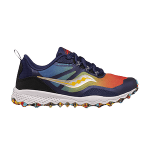 Saucony Peregrine 12 Shield Big Kid 'Blue Red Yellow'