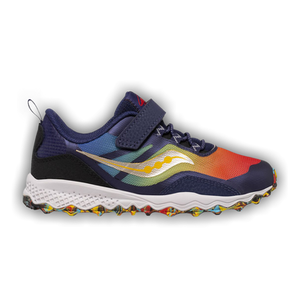 Saucony Peregrine 12 Shield A/C Big Kid 'Blue Rainbow'
