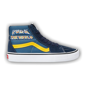 Vans Supreme x Sk8 Hi 'Fuck The World - Navy'