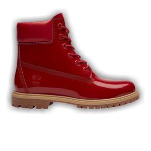 Timberland Wmns 6 Inch Premium Waterproof Boot 'Red Patent Leather'