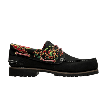 CLOT x Timberland Wmns 3-Eye Lug Handsewn Boat 'Black'