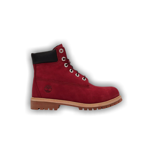 Timberland 6 Inch Premium Waterproof Boot Toddler 'Red Nubuck Black'