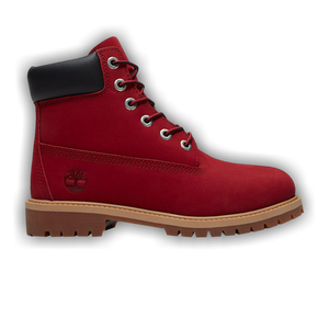 Timberland 6 Inch Premium Waterproof Boot Junior 'Red Nubuck Black'