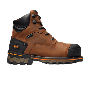 Timberland Boondock 6 Inch Composite Toe Waterproof Work Boot 'Brown Oiled Distressed'