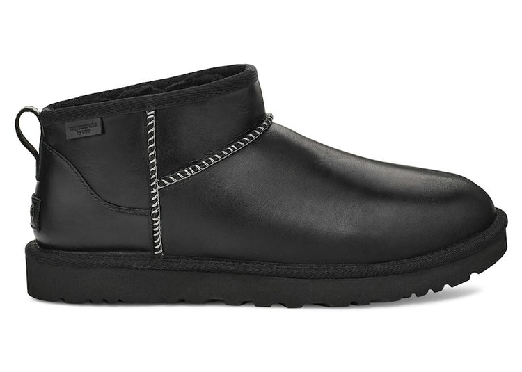 UGG Classic Ultra Mini LTHR Regen Boot Black 1158191-BLK