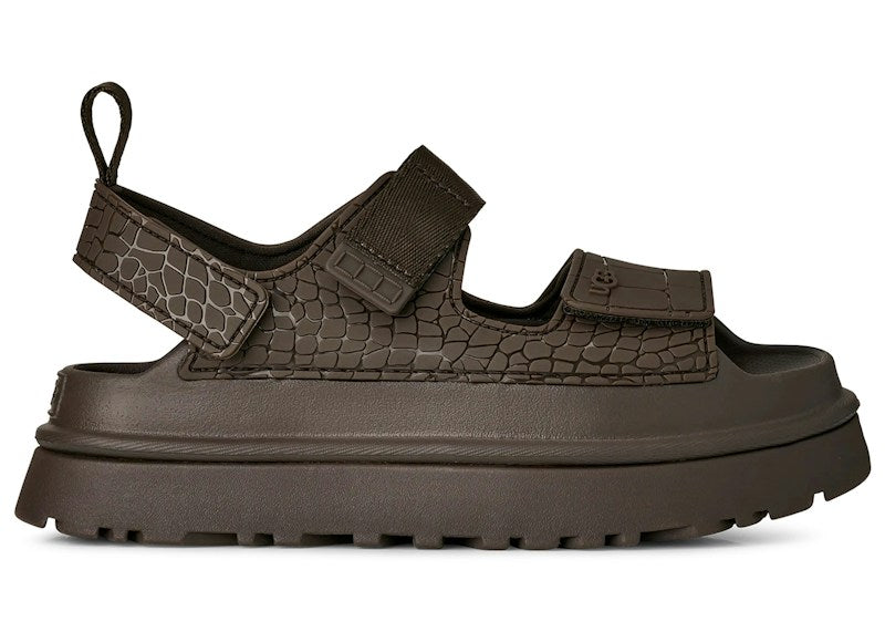 UGG GoldenGlow Embossed Sandal Dense Smoke (Women's) 1175311-DNSS