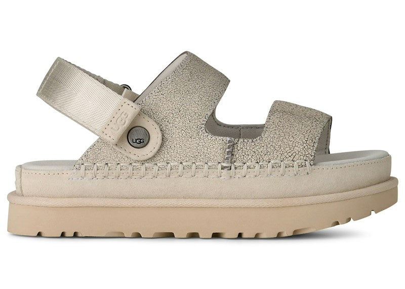 UGG Goldenstar Crackle Glide Sandal Crackle White (Women's) 1177852-CRCK