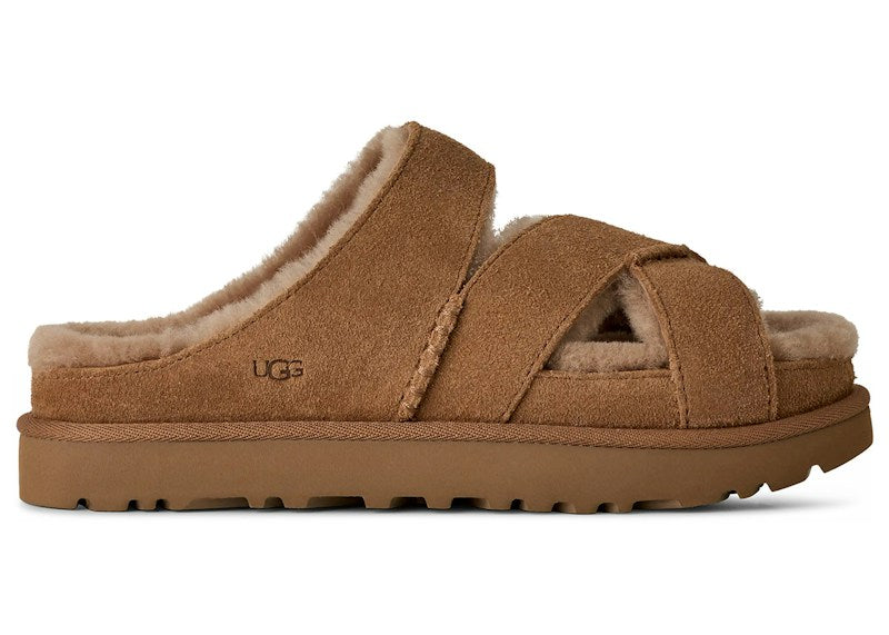 UGG Greenport Cross Strap Slide Chestnut (Women's) 1178470-CHE