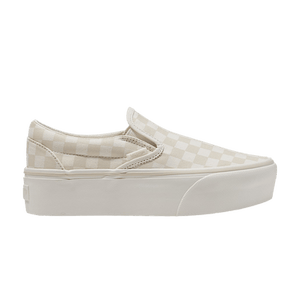 Vans Classic Slip-On Stackform 'Checkerboard - Turtledove Beige'