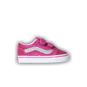 Vans Old Skool V Toddler 'Glitter Raspberry Rose Pink'