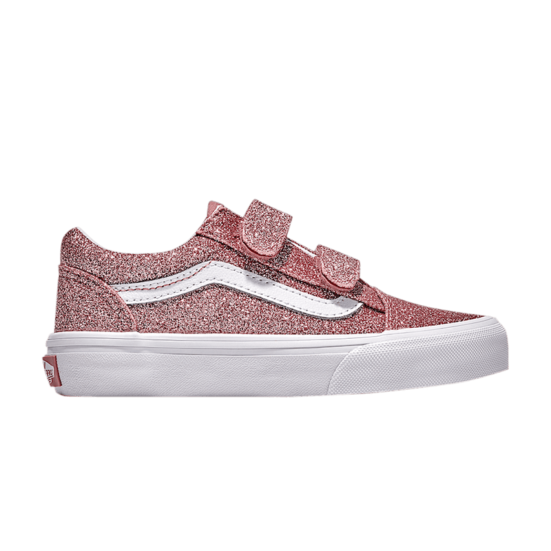 Vans Old Skool V Kids 'Rose Gold Pink Glitter' VN000CYDFSL