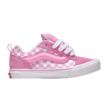 Vans Knu-Skool Little Kids 'Checkerboard - Prism Pink White'