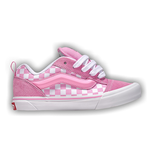Vans Knu-Skool Little Kids 'Checkerboard - Prism Pink White'