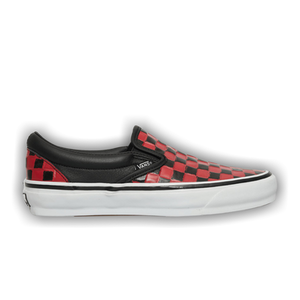 Vans Classic Slip-On 98 Vibram 'Leather Checkerboard - Black Racing Red'