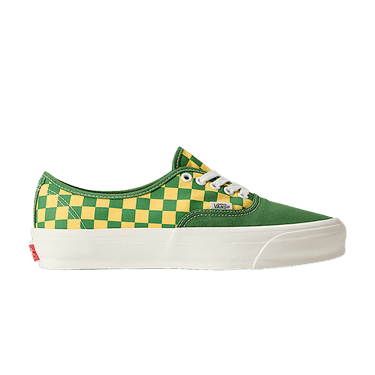 Vans Authentic 44 LX 'Checkerboard - Fairway Green Yellow'