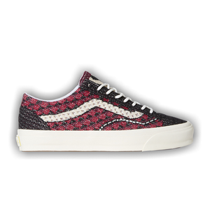 Vans Premium Old Skool 'Knit Pack - Geo Check Bordeaux Red'