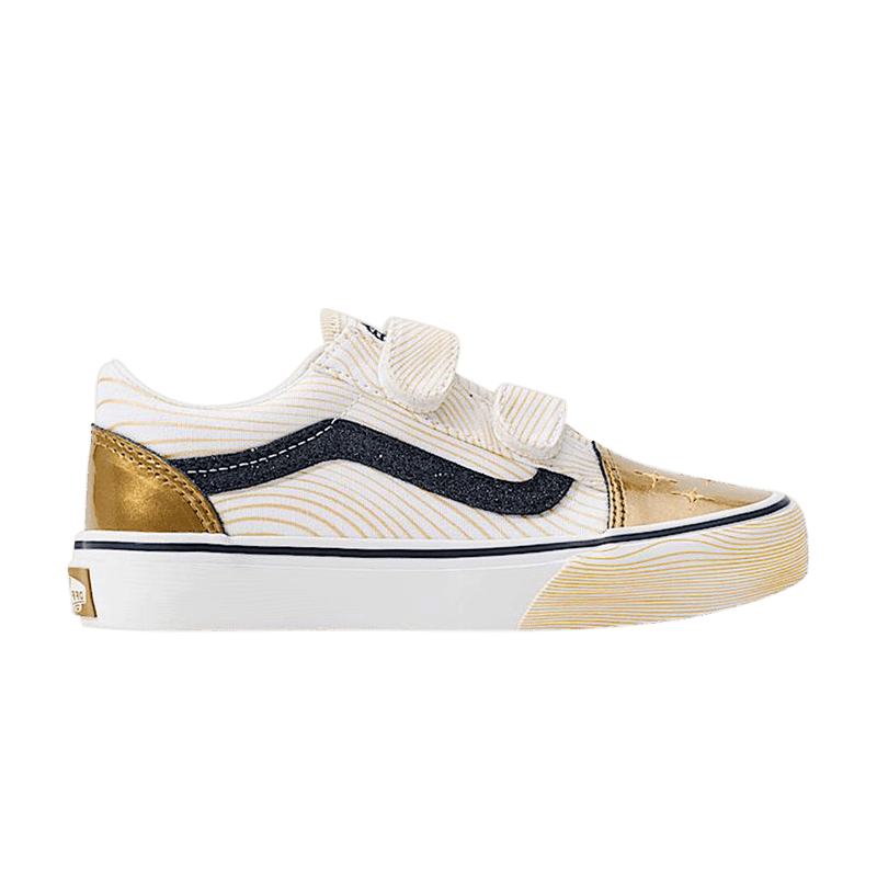KPop Demon Hunters x Vans Little Kids Old Skool V 'Golden' VN000V21GLD