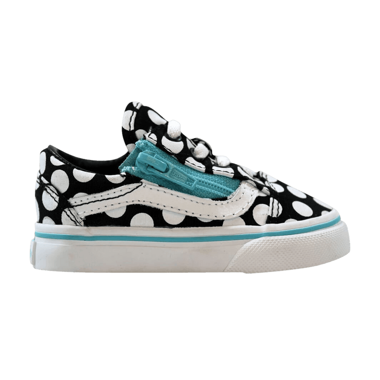 Vans Old Skool Zip Toddler 'Polka Dots - Black' VN0A38EFMMX