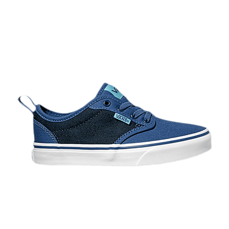 Vans Atwood Slip-On Kids 'Checkered Textile - Navy' VN0A38IXR7R