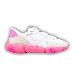 Valentino Bubbleback Sneaker 'White Fuchsia'
