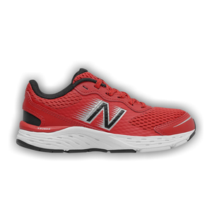 New Balance 680v6 Big Kid 'Team Red Black'