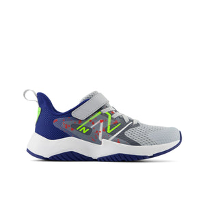 New Balance Rave Run v2 Bungee Lace Top Strap Big Kid 'Paint Splatter Pack - Granite Inkwell Green'
