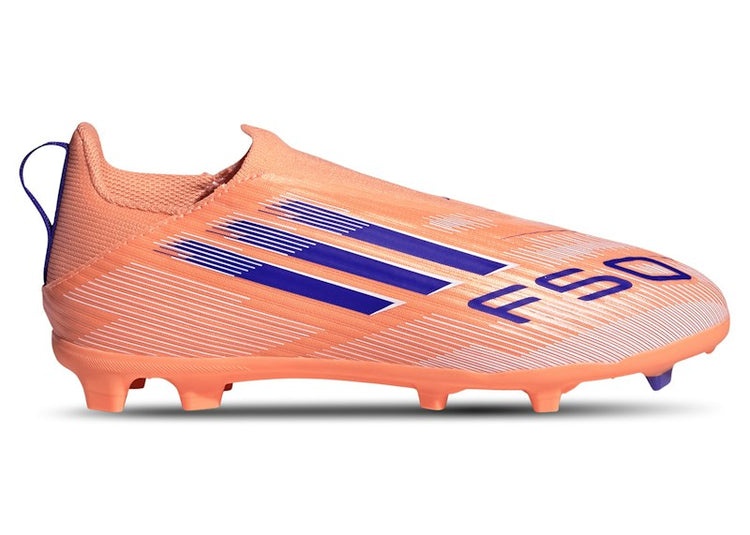 adidas F50 League Laceless FG/MG Coral Blaze Pack (Kids) JH7742